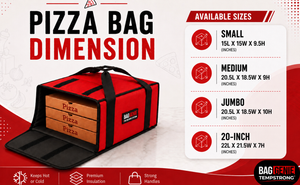 Pizza Bag Size Guide - Small, Medium, Jumbo, and 20-Inch dimensions