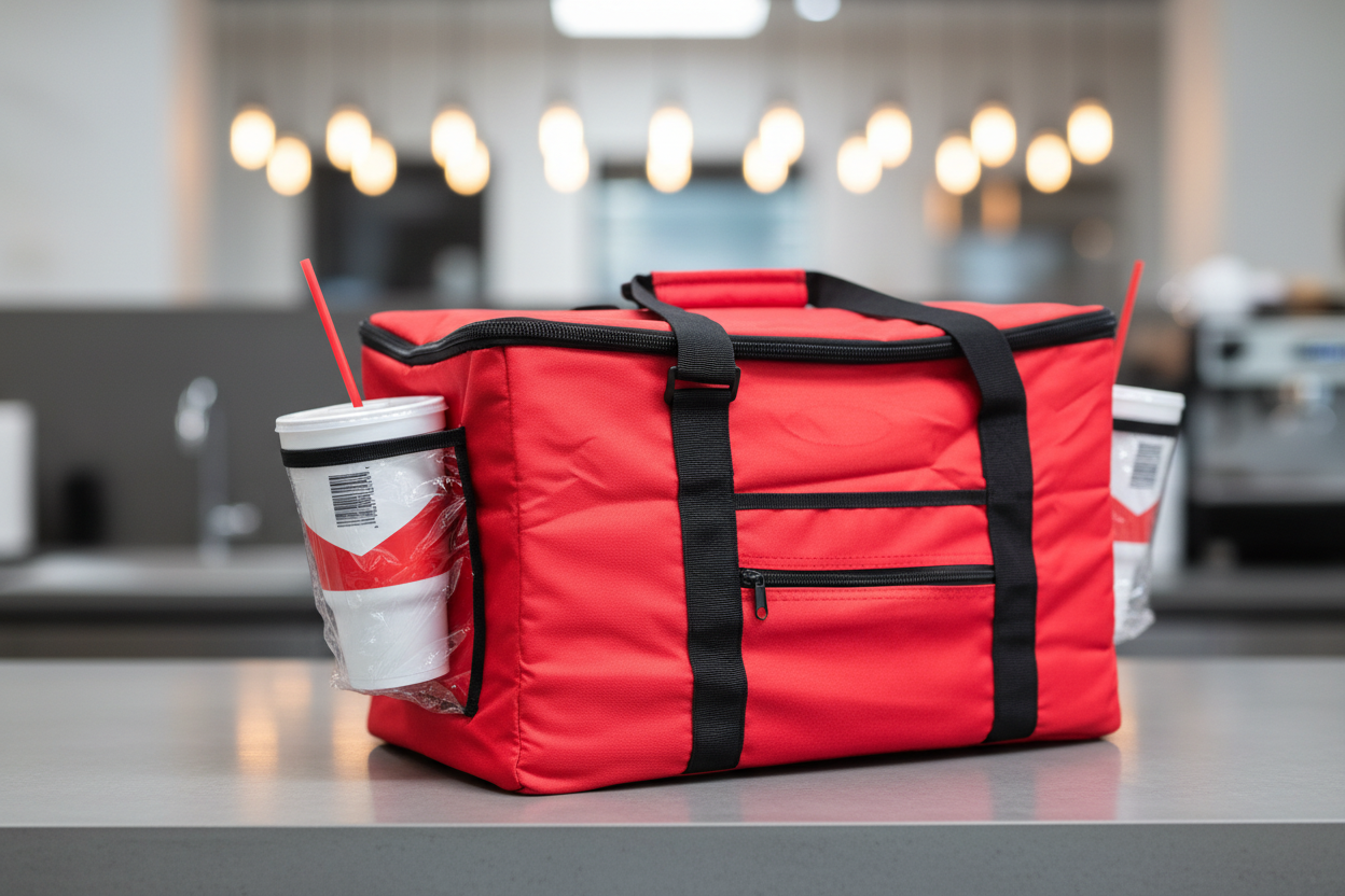 Red Insulated Delivery Bag - Promo Banner